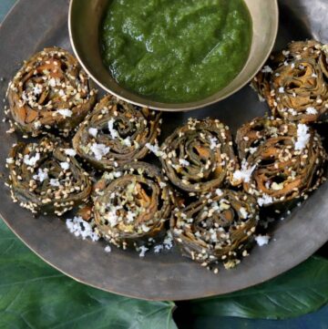Alu Vadi Recipe - Traditional Maharashtrian Snack