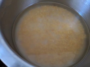 Adding water for pressure cooking