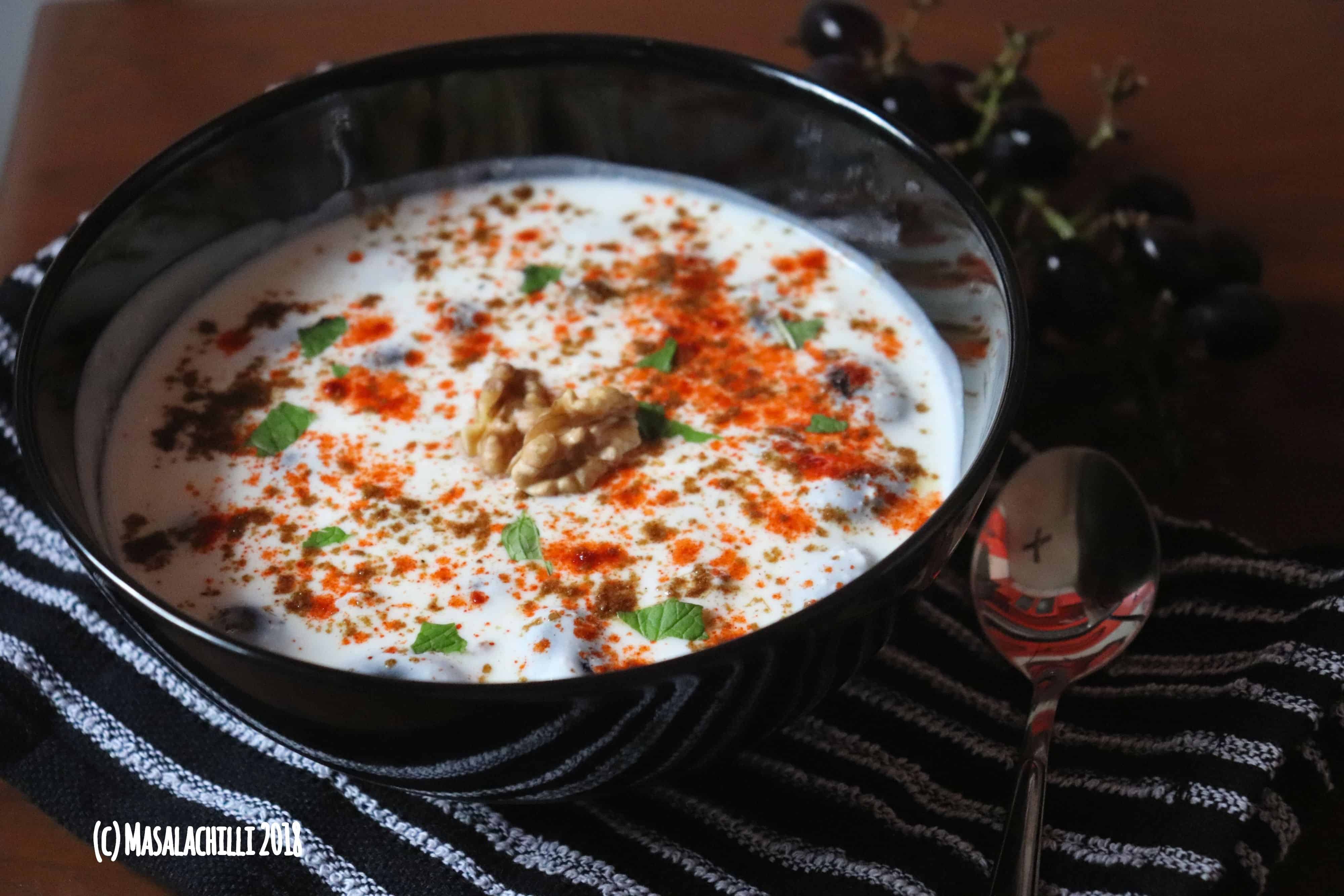 Grapes and Walnut Raita 2