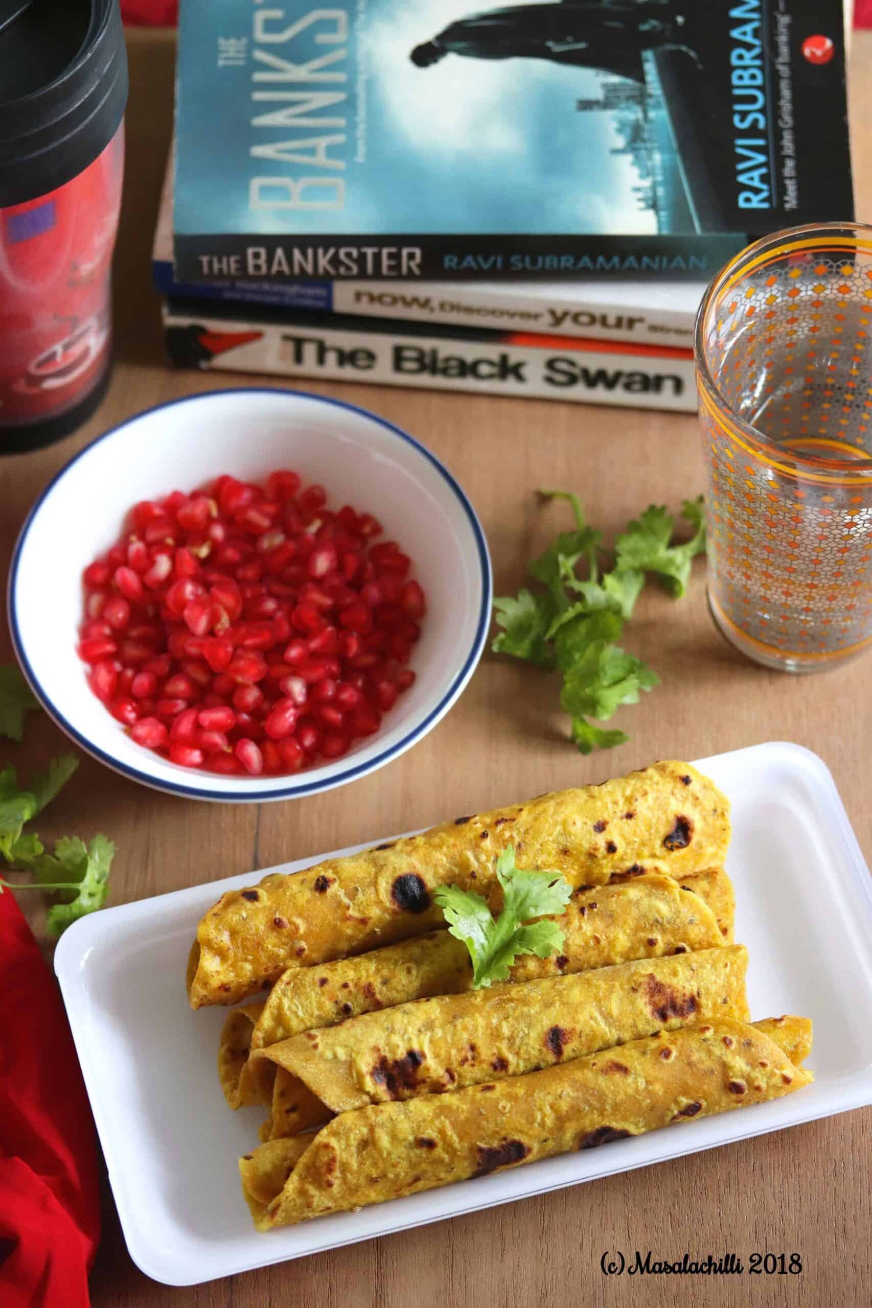 Ajwain Mixed Dal Parathas