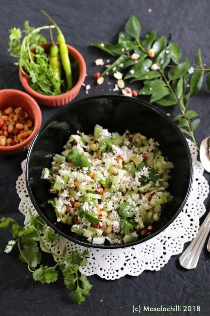 Khamang Kakdi - Cucumber Koshimbir