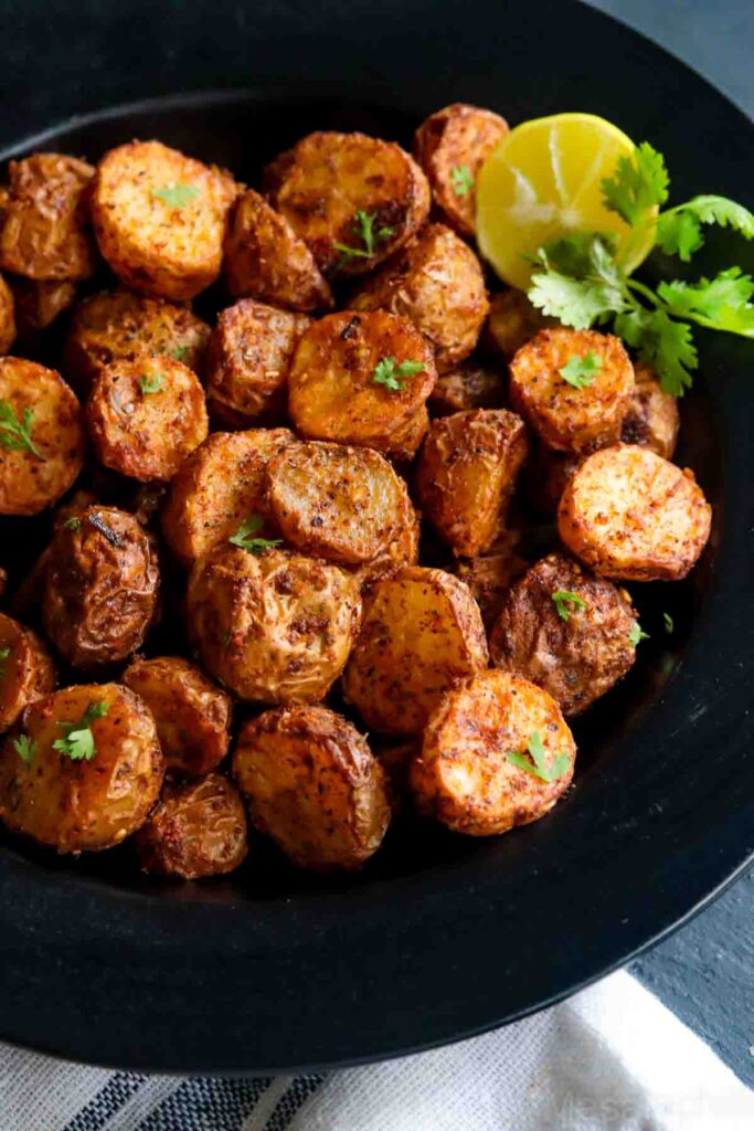 Crispy and soft centre roasted potatoes