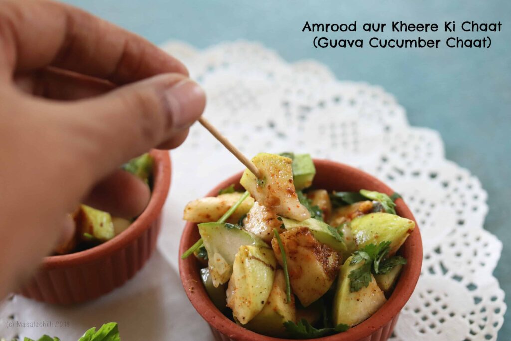 Amrood aur kheere ki chaat