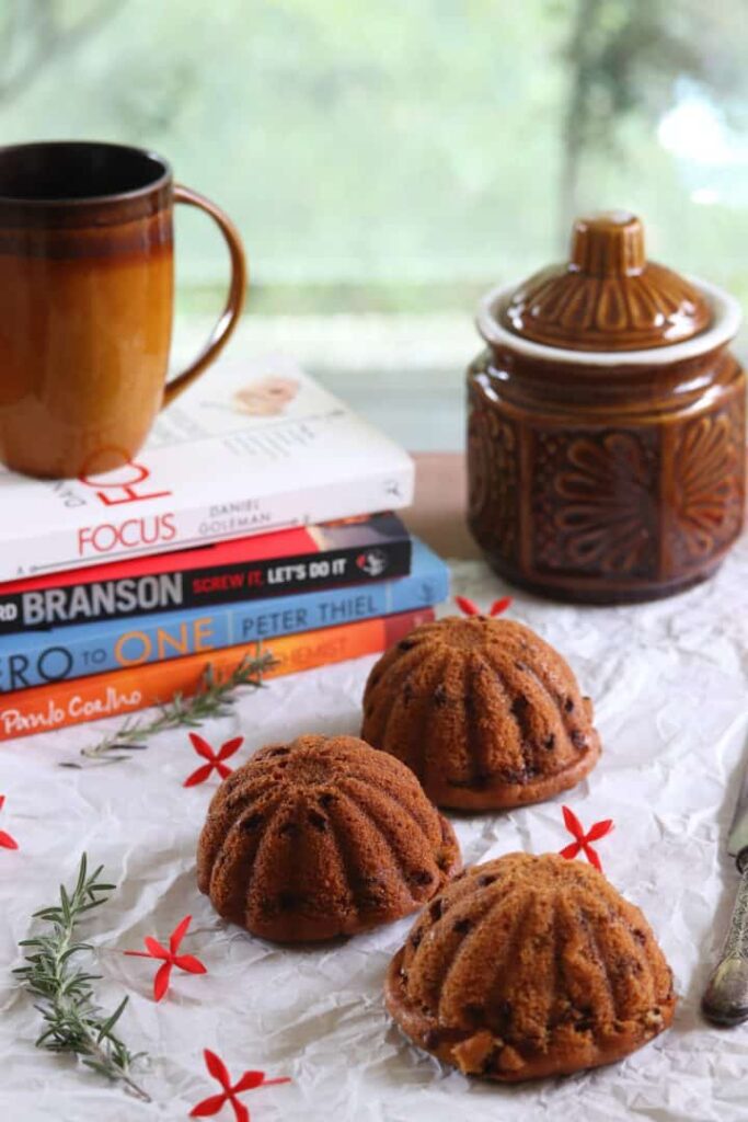 Eggless Whole wheat Chocolate Chip Muffins recipe