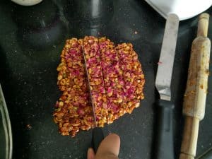 Rose dry fruit chikki recipe