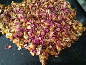 Rose Dry fruit chikki is ready to eat