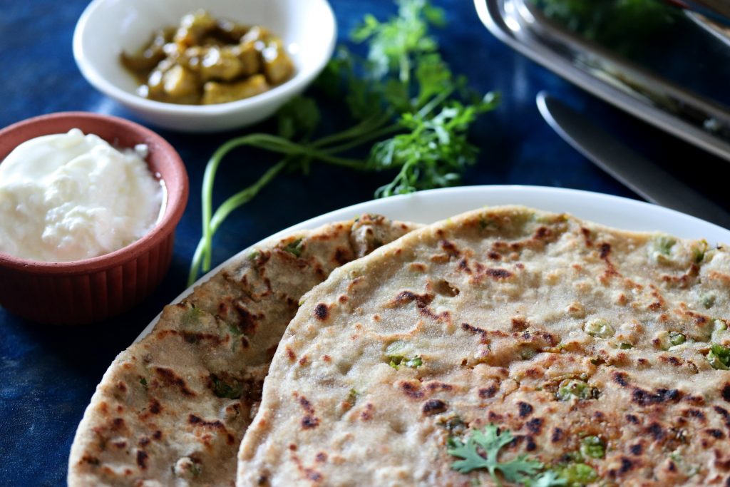 Aloo Peas Paratha Recipe