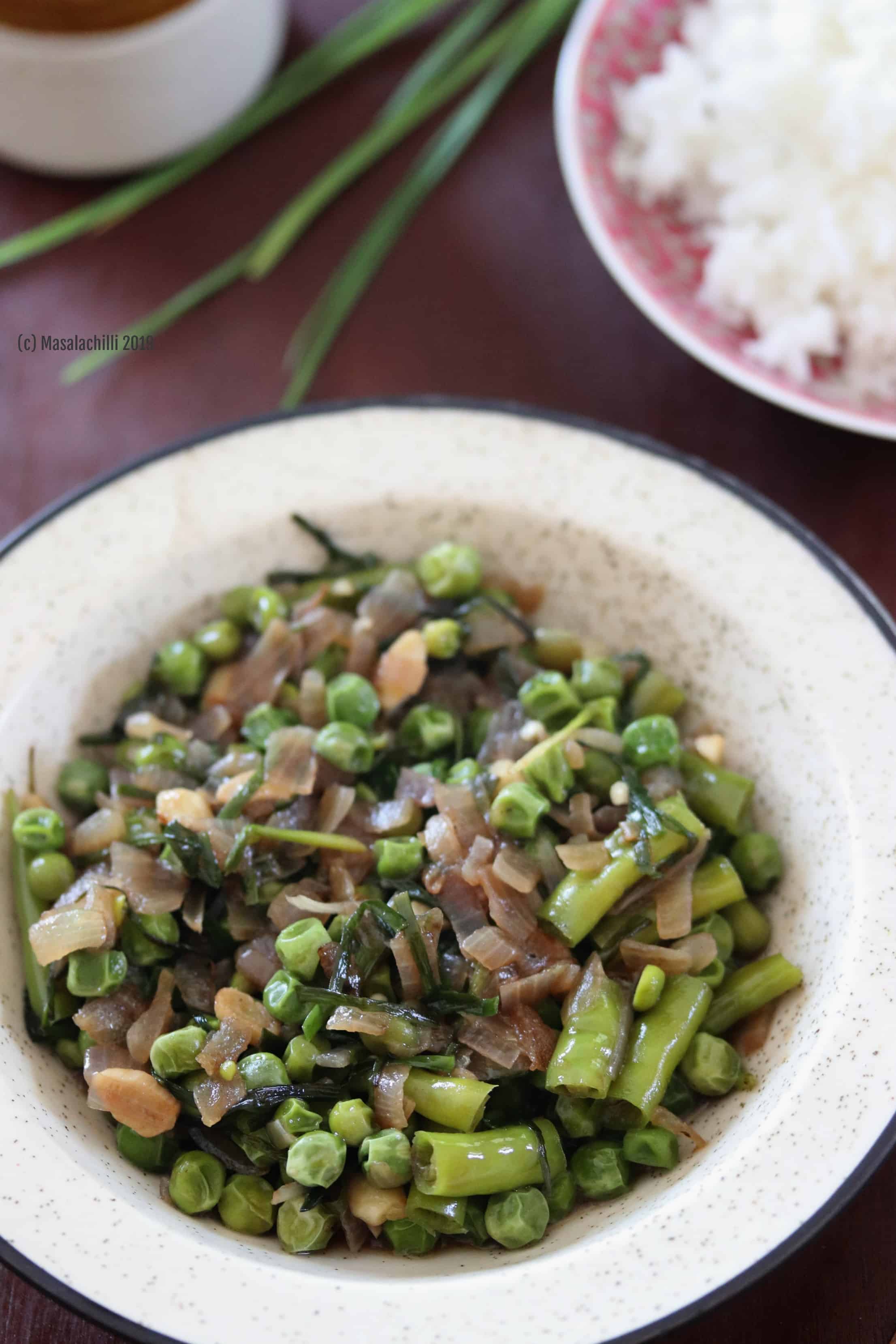 Green Peas Uti Recipe, Manipur Cuisine, North East Recipes