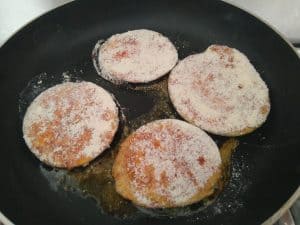 Sizzling Brinjal in a pan