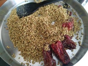 Roasted ingredients