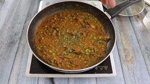 mushroom curry is ready to serve