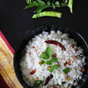 Easy South Indian Coconut Rice or Thengai Sadam
