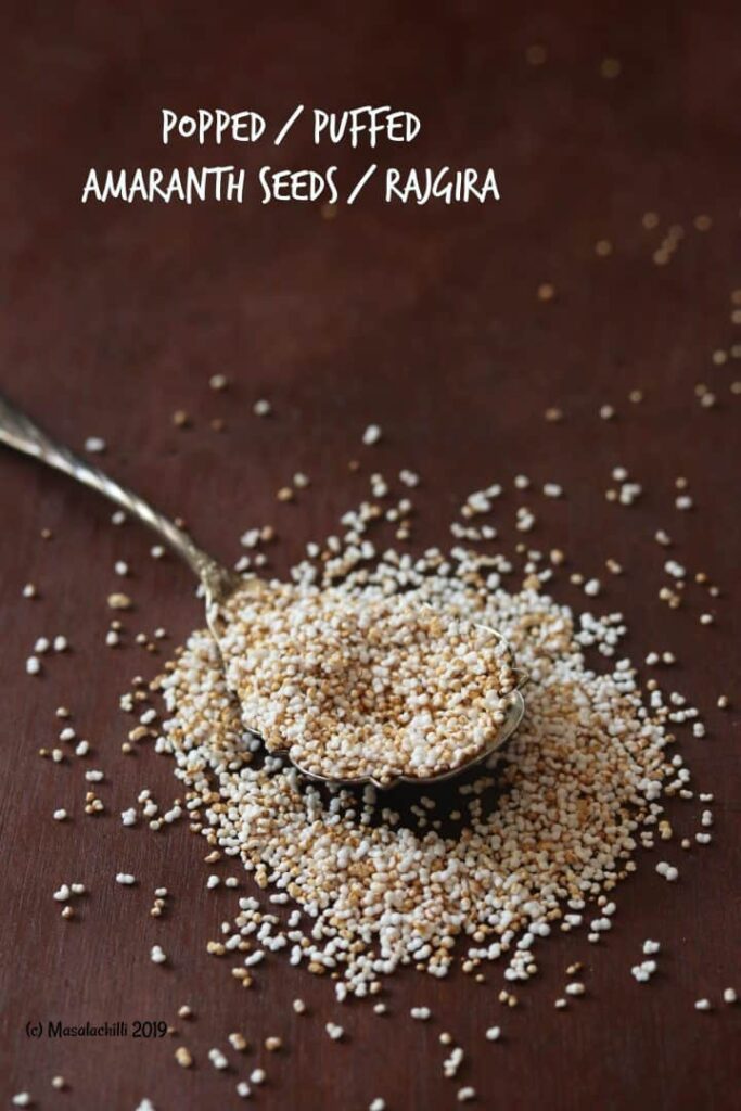 Popped or Puffed Amaranth Rajgira Seeds