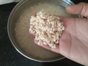 Soaked Urad dal for thayir vadai