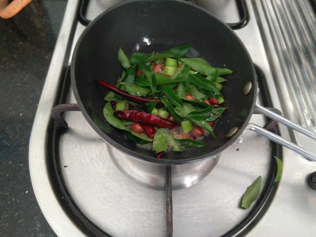 tempering for coconut rice recipe
