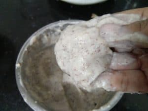 Thick paste of Cooked Jackfruit seeds