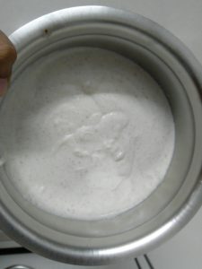 Jackfruit Seed Surnoli batter kept for fermentation overnight