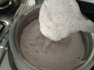 Thick fermented batter