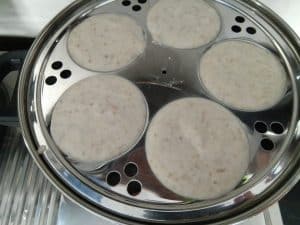 Kollu Idli ready for steaming