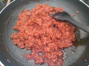 Mango Thokku Getting ready