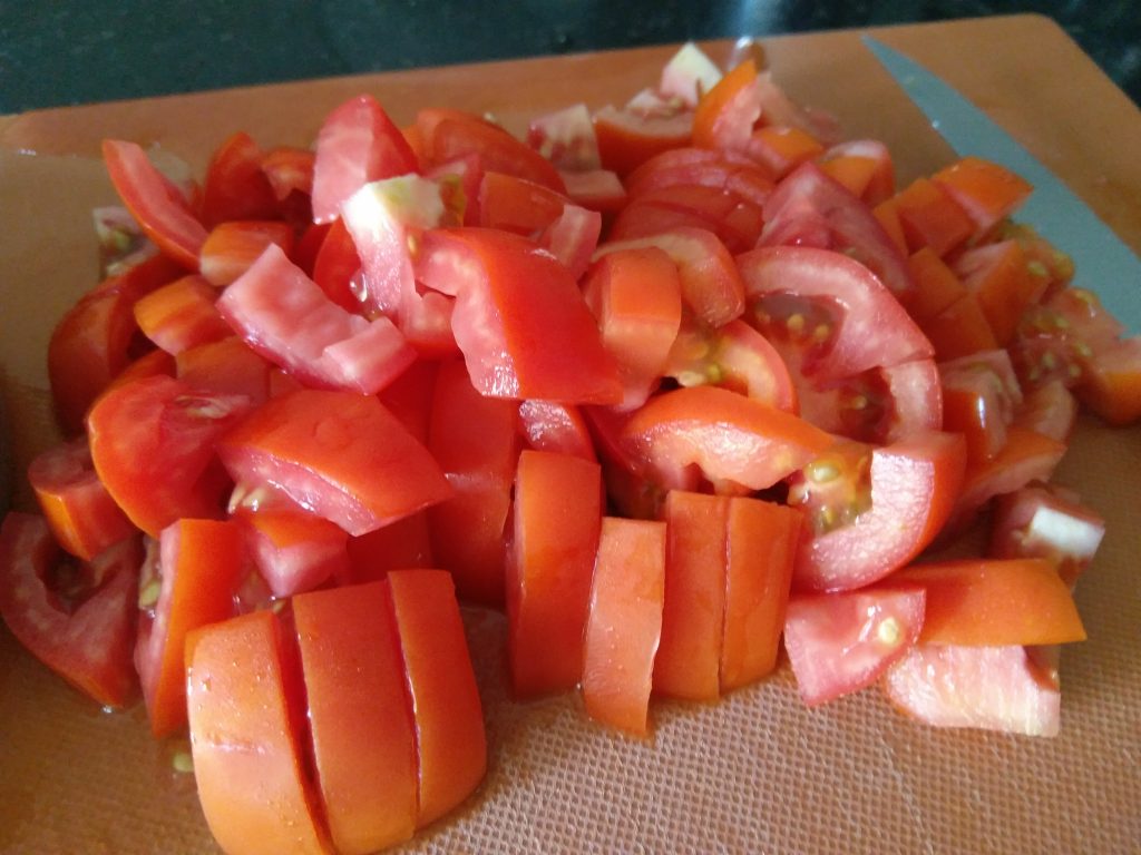 finely chopped ripe tomatoes