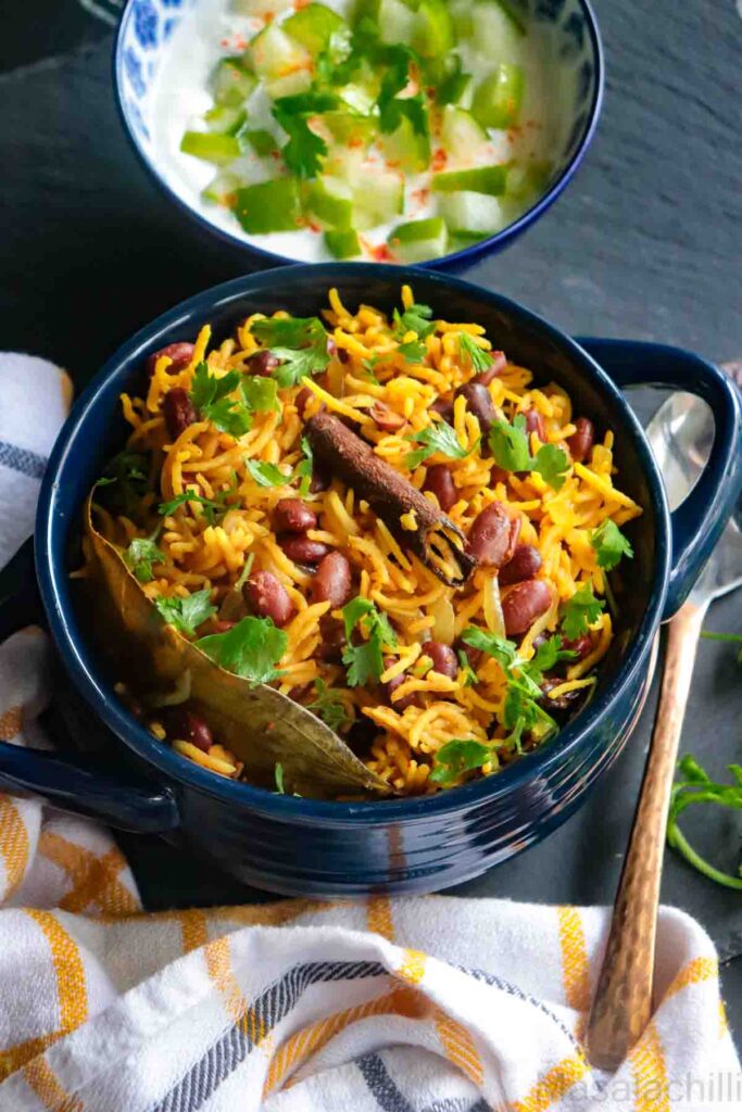 Rajma Pulao or Indian Rice and Beans
