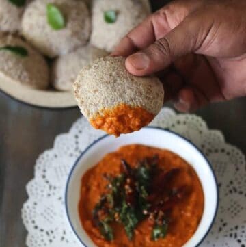 South Indian Tomato Chutney For Idli Dosa