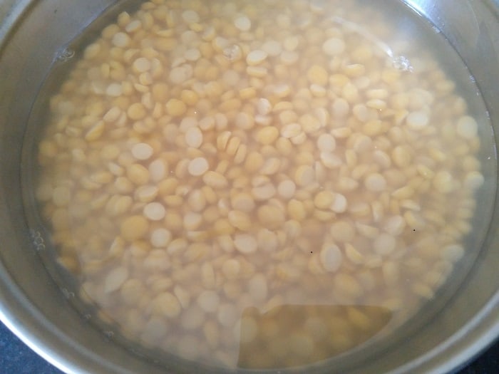 Soaked Chana dal or split chickpeas