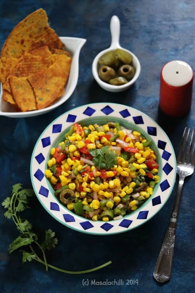 Corn Salad - Best 4pm snack option