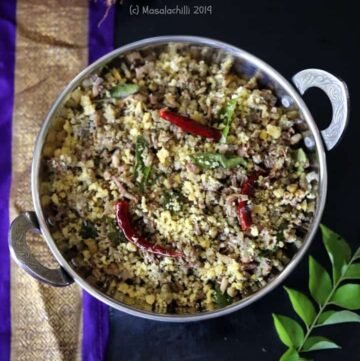 Vazhaipoo Paruppu Usili Recipe