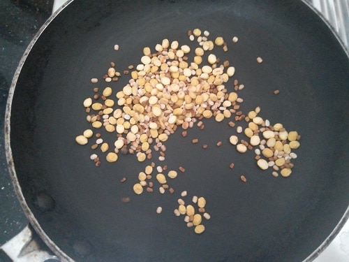 Roasting the dals