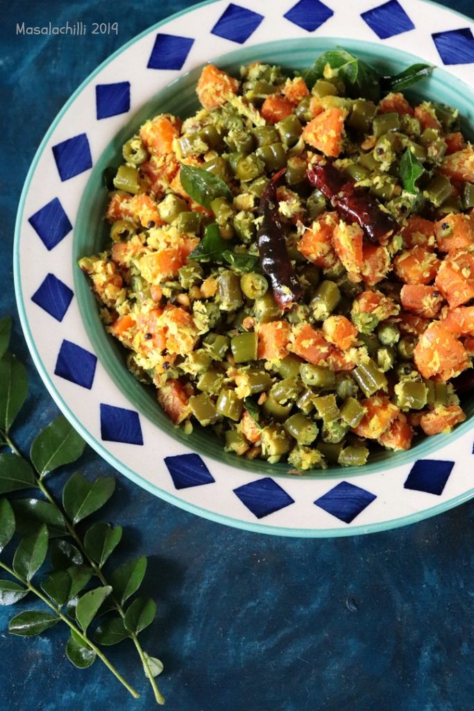 Beans Carrot Thoran