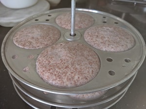 Delicious Ragi Idli is ready to serve
