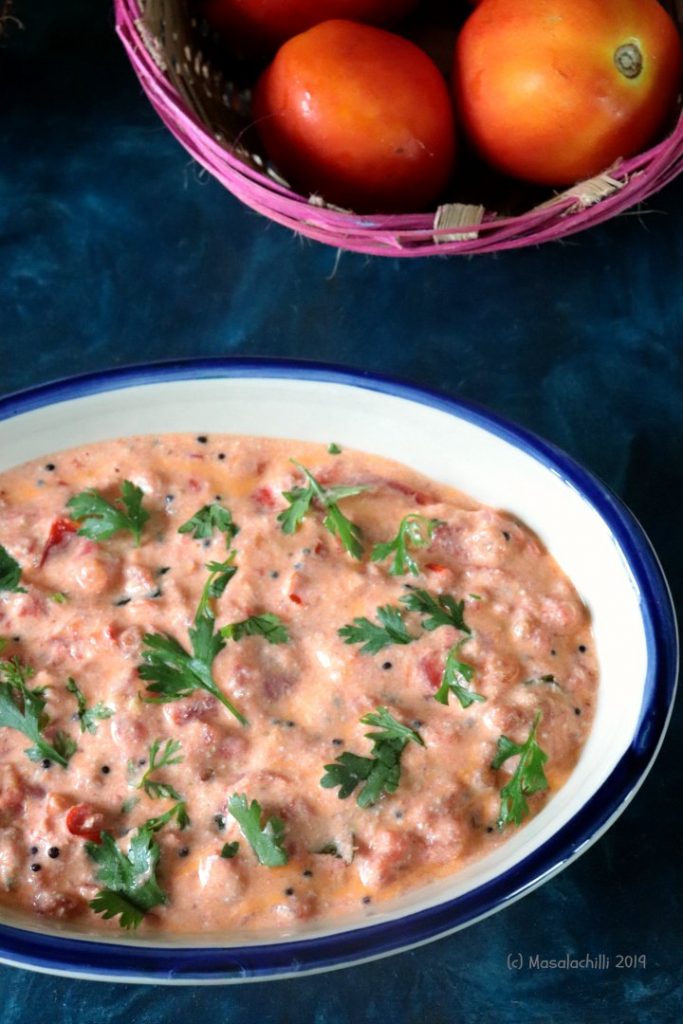tomato Raita or Pachadi recipe