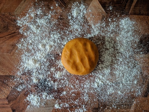 Rolling the dough