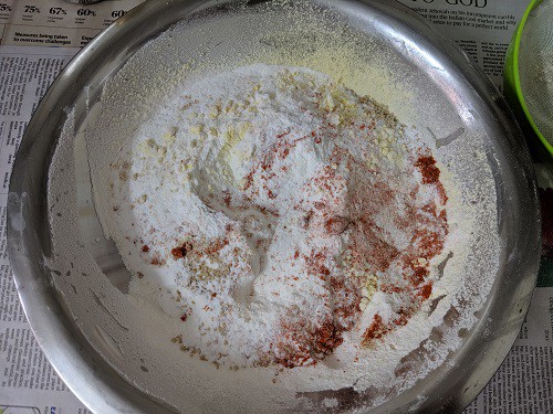 Flour and Spices for Ribbon Pakoda