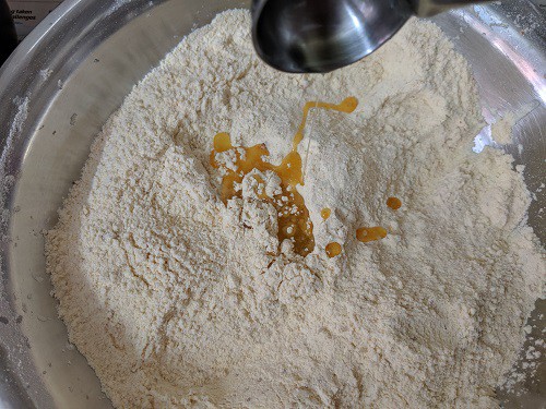 Sesame oil adds flavor