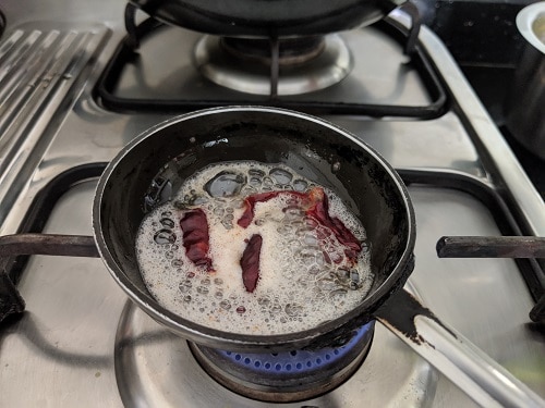 Tempering for Pineapple Rasam