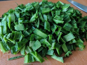Chopped Ridge Gourd Peel or Skin
