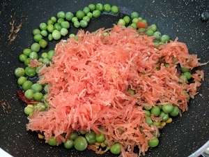 Mixed Vegetables for Millet upma