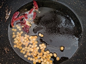 Tempering for Brinjal Rice