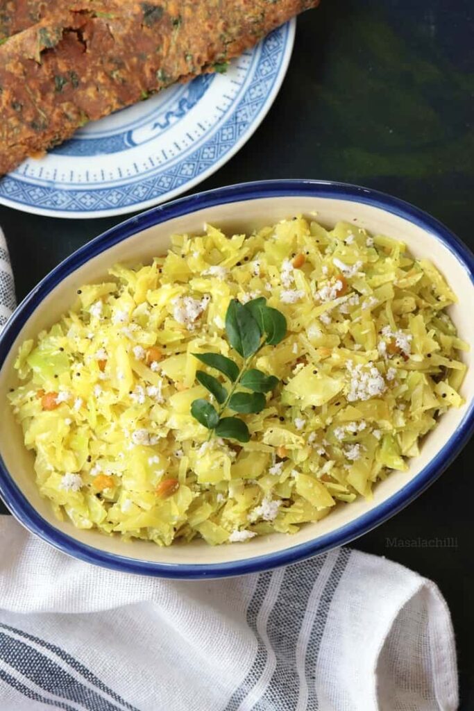 Cabbage Poriyal