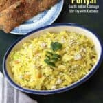 Cabbage poriyal recipe