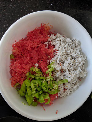 Carrot Raita Ingredients