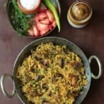 Mushroom Rice Recipe Indian