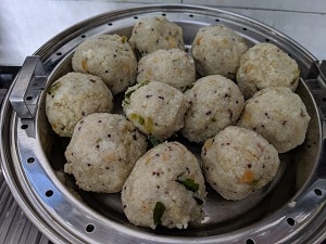 Steam the Kozhukattai for atleast 10 to 15 minutes