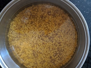 Soaked Millets and lentils