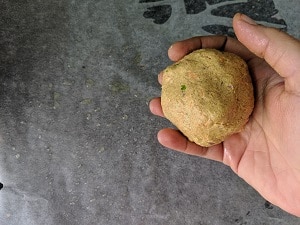 Preparing the roti