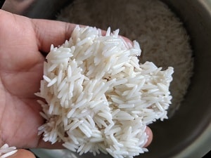 Soaked Basmati Rice