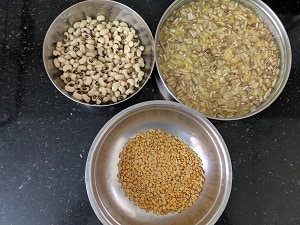 Ingredients for Vazhaipoo Kootu